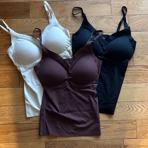 Women's Camisole Set - Black, Brown, White